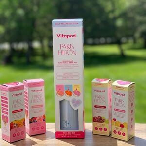 Vitapod Paris Hilton Insulated Bottle with 6 pods + 4 boxes Pods!